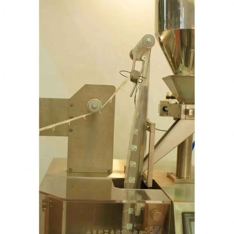 organic blooming tea nylon mesh triangle bag packing machine