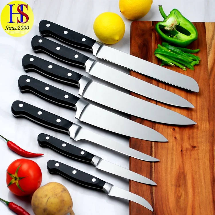 Wholesale Heavy Duty Chinese 6PCS Stainless Steel Kitchen Chef Knives Set