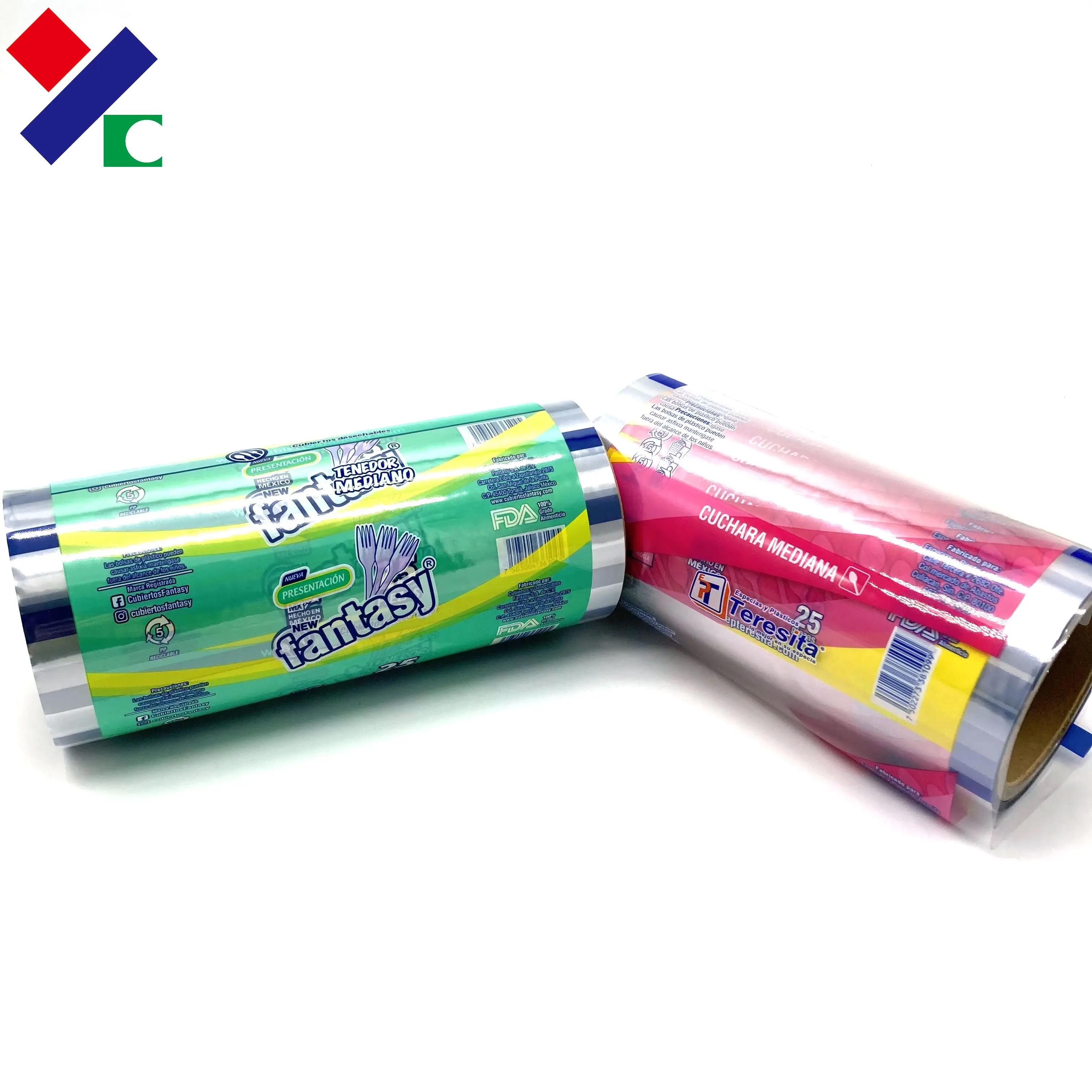 Top sell cold seal chocolate packaging plastic roll film pvc shrink wrap bags