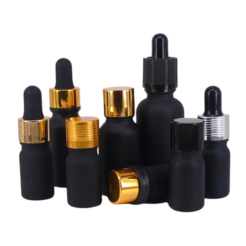 
wholesale frosted essential oil bottles 10 15 20 30 50 60 100 ml e liquid e juice glass dropper bottle 