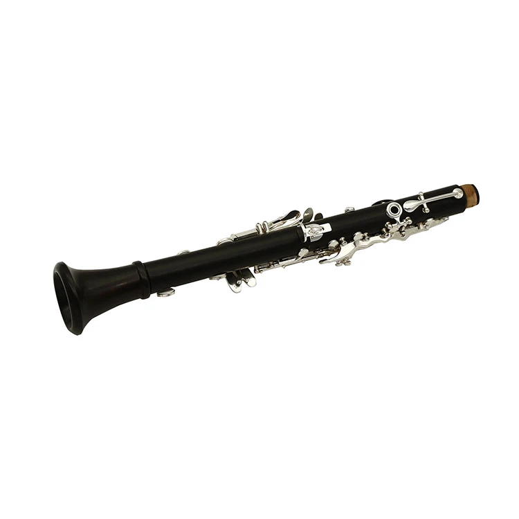 Professional ebony 17 key Eb tone silver plated rosewood clarinet