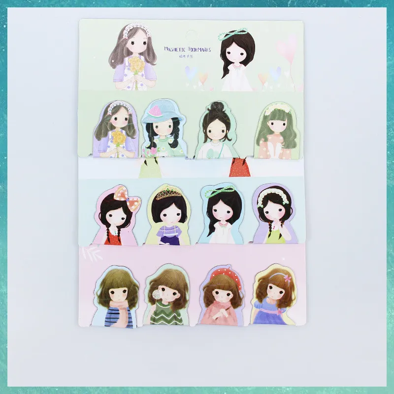 Kawaii Oreo Cat Magnetic Bookmarks Books Marker of Page Stationery School Office Supply Student