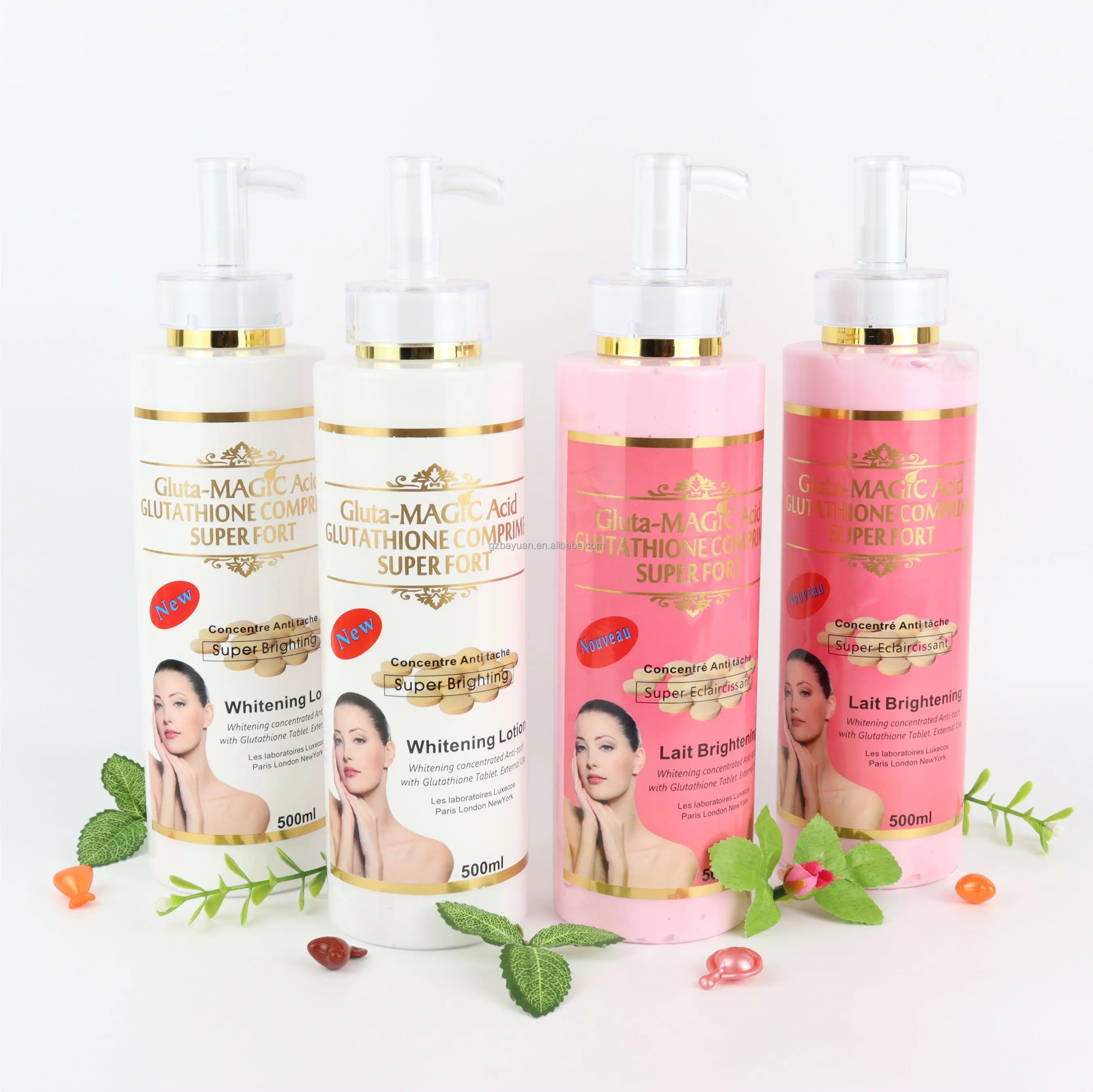 New Brightening Lotion Gluta Magic Acid Gllutathion Comprime Super Fort 500ml  Whitening Concentrated Anti-tach Moisturizing