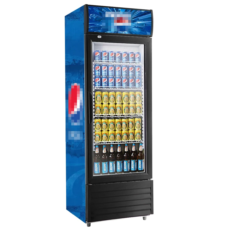 Quality Assurance LC-380 Snowsea Custom Upright Freezer For Supermarket Commercial Upright Freezer Showcase