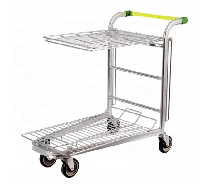 Warehouse Use Heavy Duty Folding Logistic Luggage Transport Trolley Carts Supermarket Warehouse Type Trolley