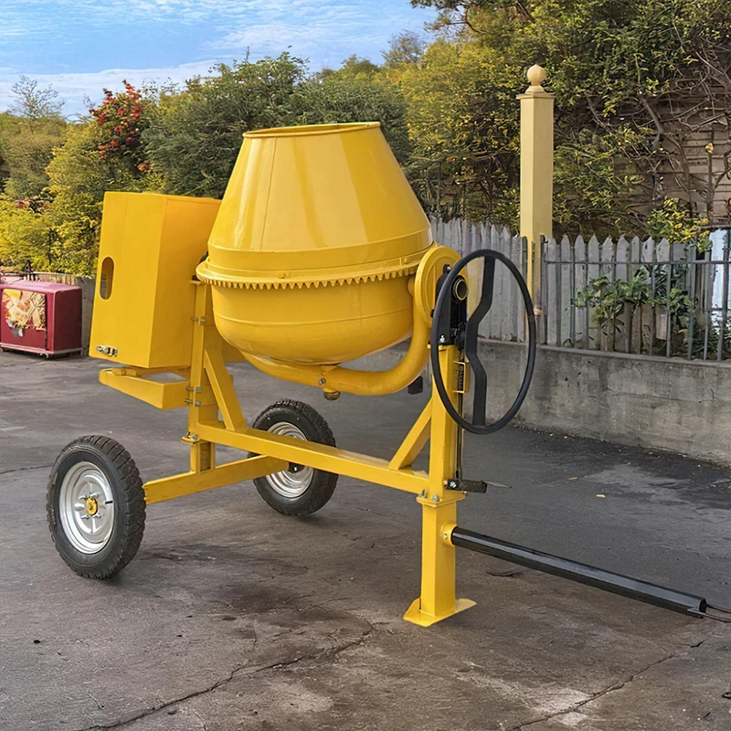Hot selling!! electric self loading concrete mixer 500l  350l mini manual mixer concrete mobile concrete mixer
