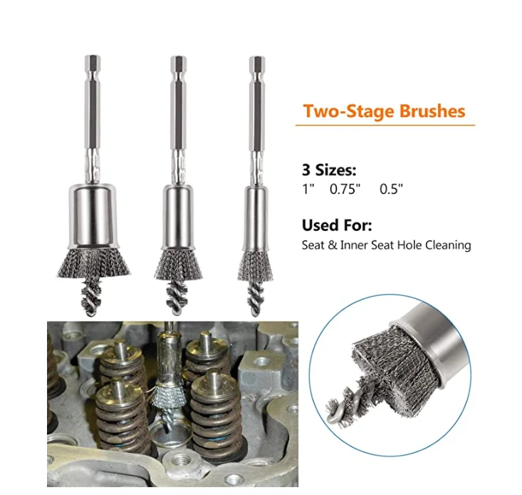 Diesel Injector Seat Engine Tube Brush Master Car Cleaning Kit Tool 8090S Premium Stainless Steel