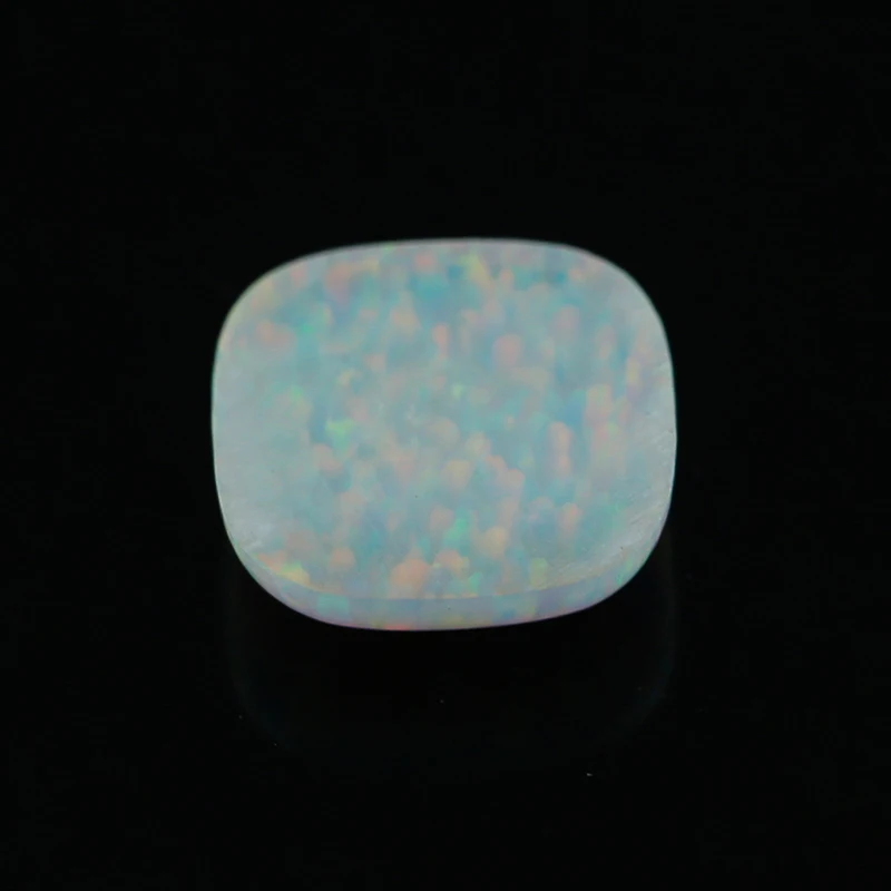 Синтетический Опал OP17 с белоснежной подушкой кабошон белый опал