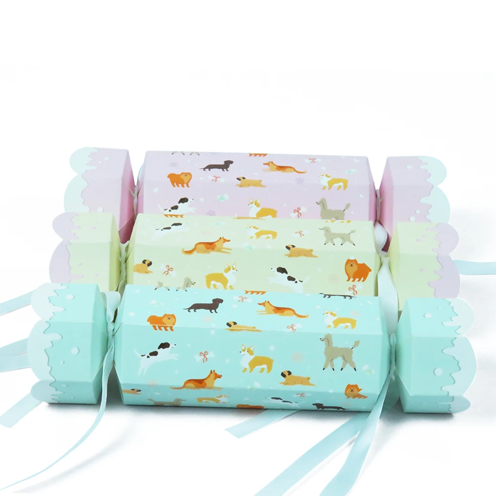 Customized Empty Christmas Cracker Party Decorations Toy with Snaps and Gifts Paper Boxes Christmas Crackers