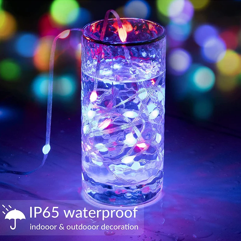 Fantasy Colour String Lights with 24keys Remote Control IP66 Waterproof 10M 100LEDS Big Promotion Fairy Light for Wedding