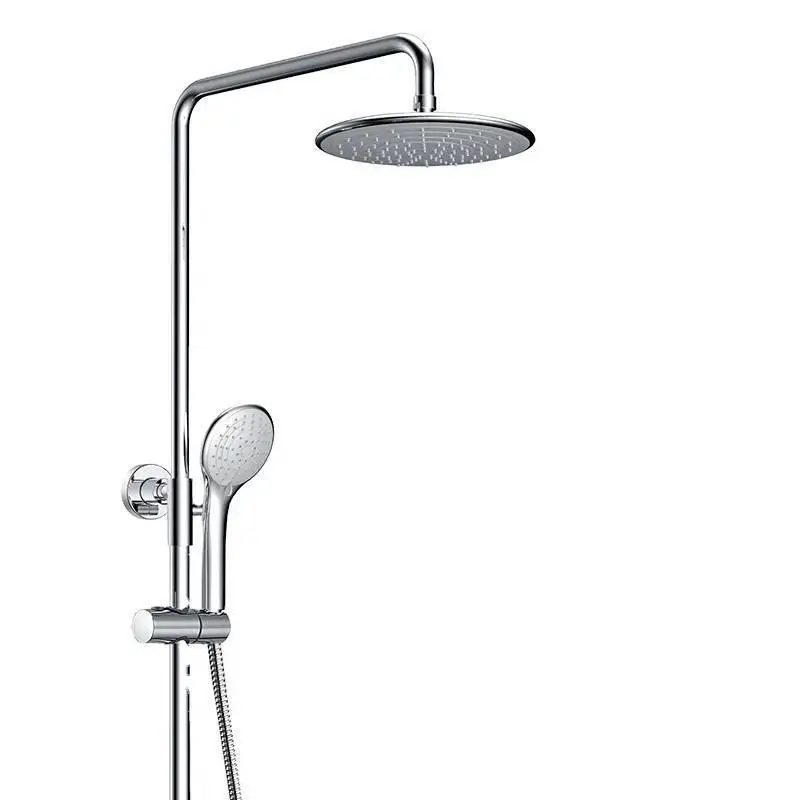 HIMIXER modern design bathroom rainfall bath & shower faucet set chrome plated 3 function brass body washroom shower faucet