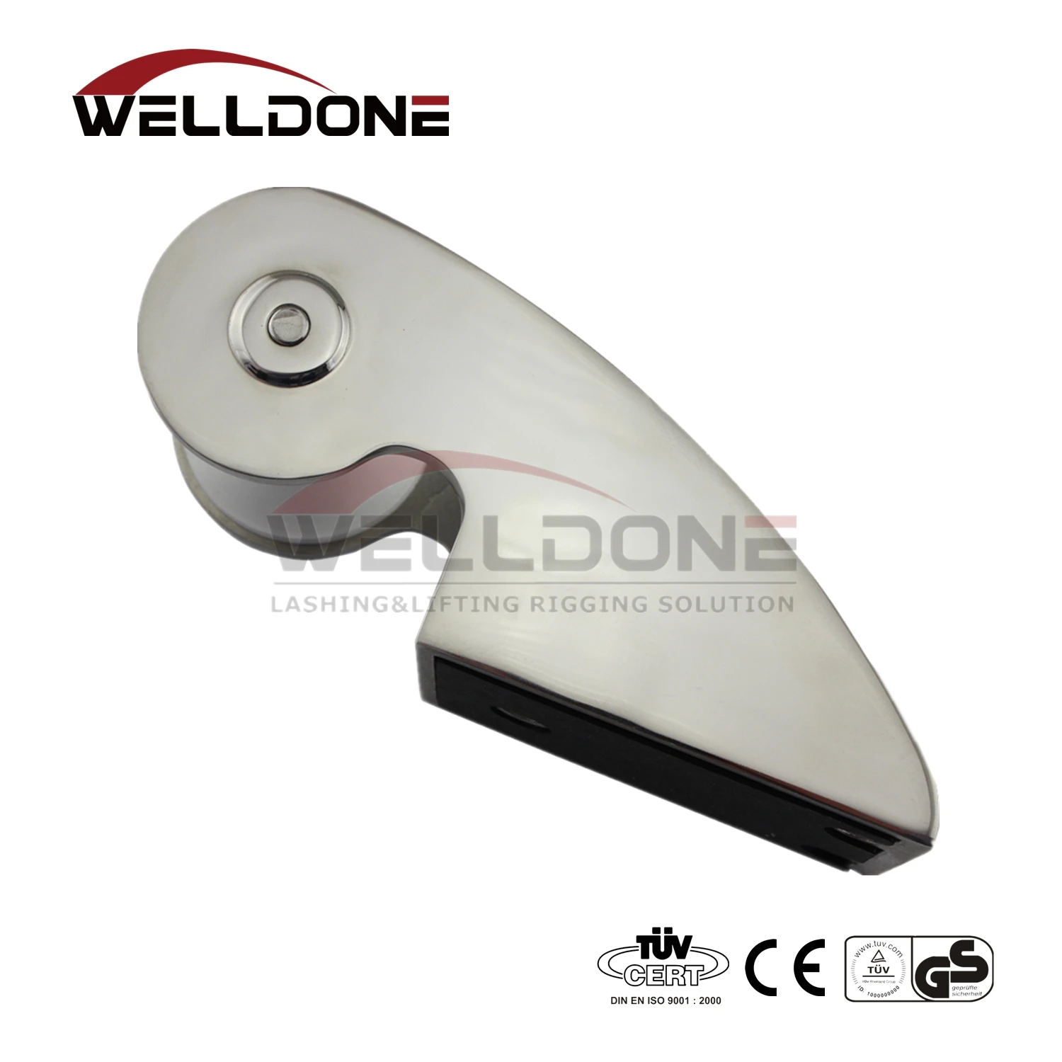 Marine 316 Nylon Sheave Stainless Steel Anchor Bow Roller Bracket with non-slip mat