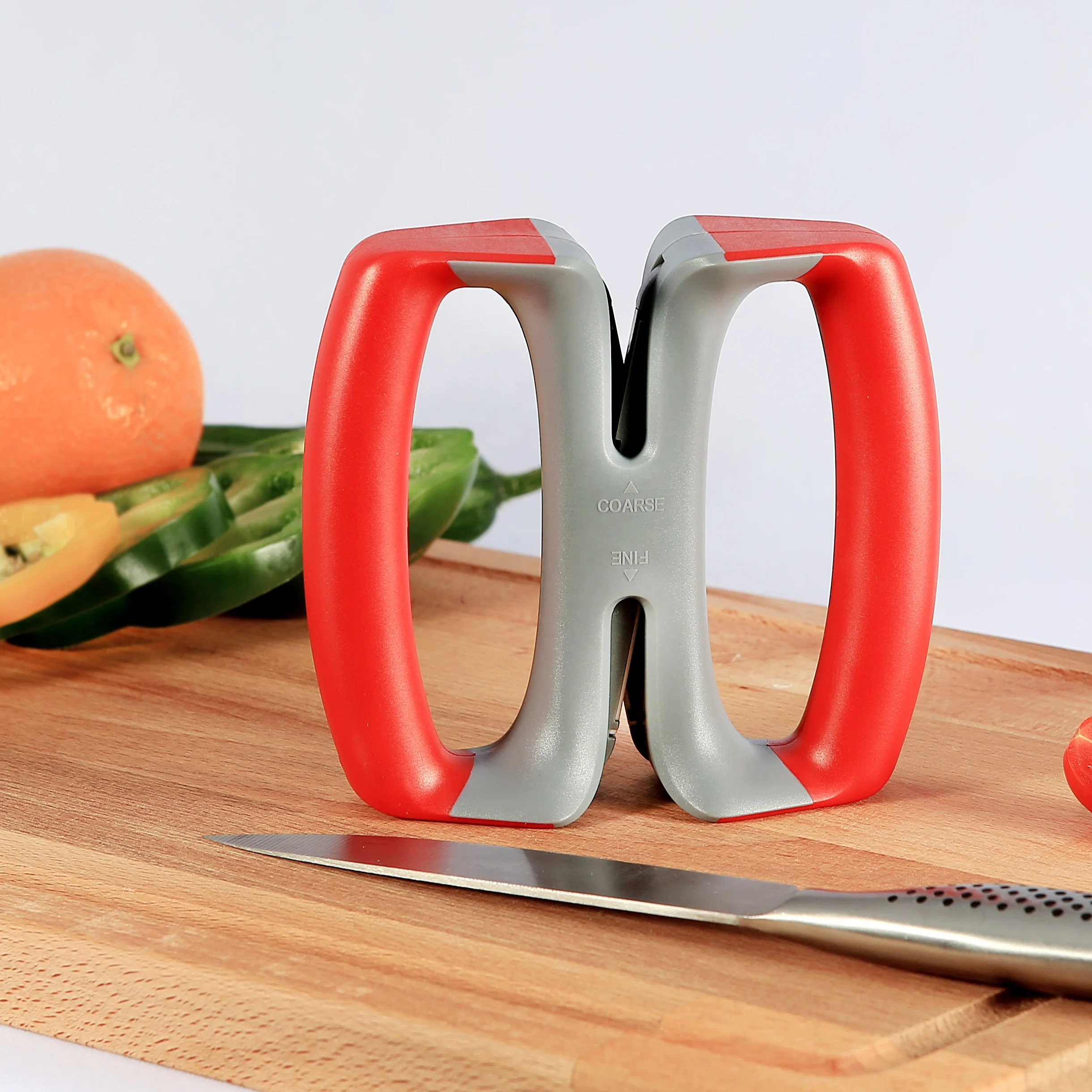 V-shaped design with springs knife sharpener Adjust Knife Sharpener Manual Knife Sharpener