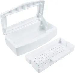 Plastic Nail Clean Sterilizer Box Manicure Nails Art Sterilizer Box for Nails, Tweezer or other Tools