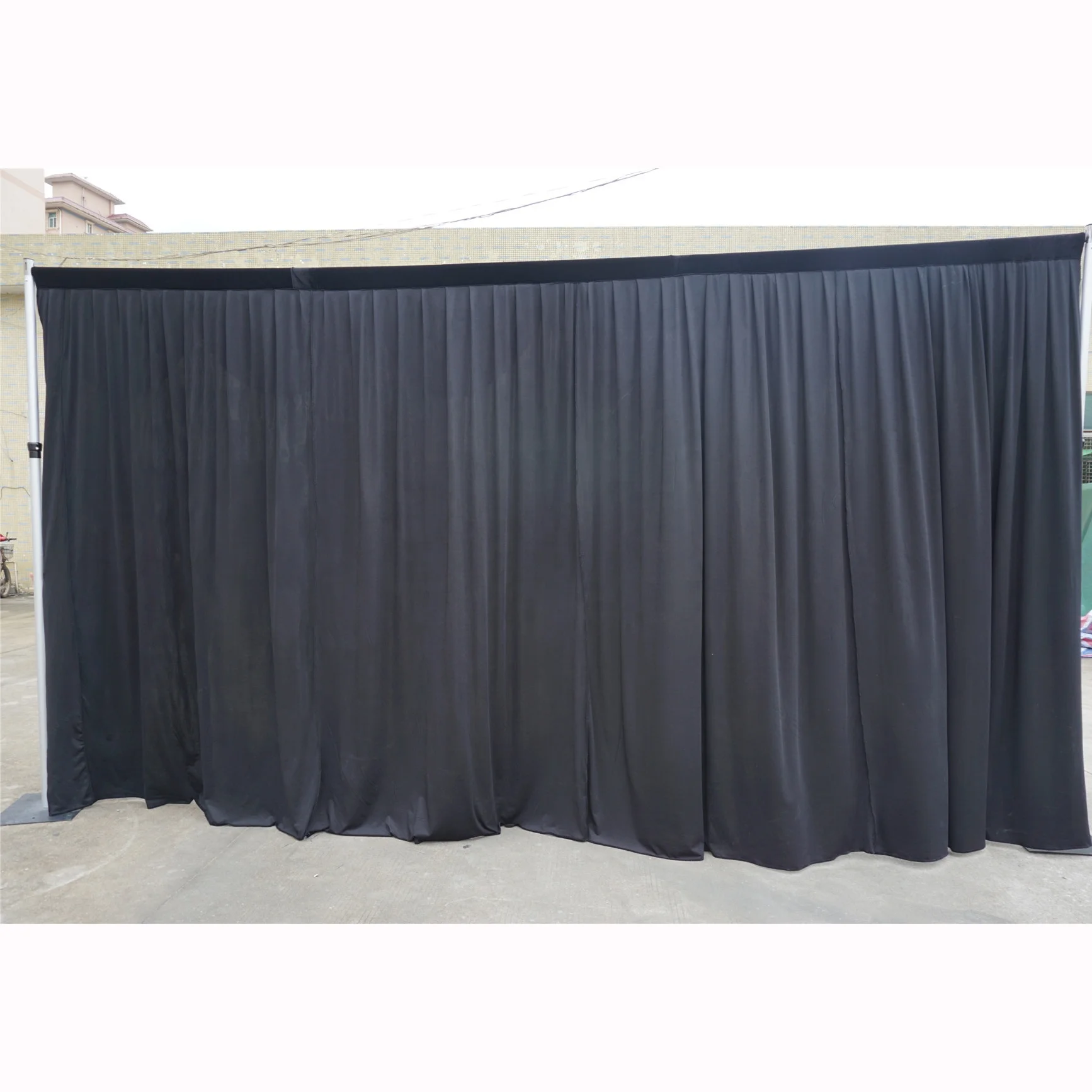 black drapes for photo booth trade show used pipe kits supply pleated design curtains customized