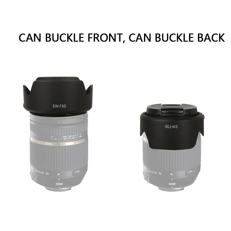 EW 73D бленда реверсивная камера Объектив Аксессуары для Canon 80D 7DII 7D2 77D 760D EF-S