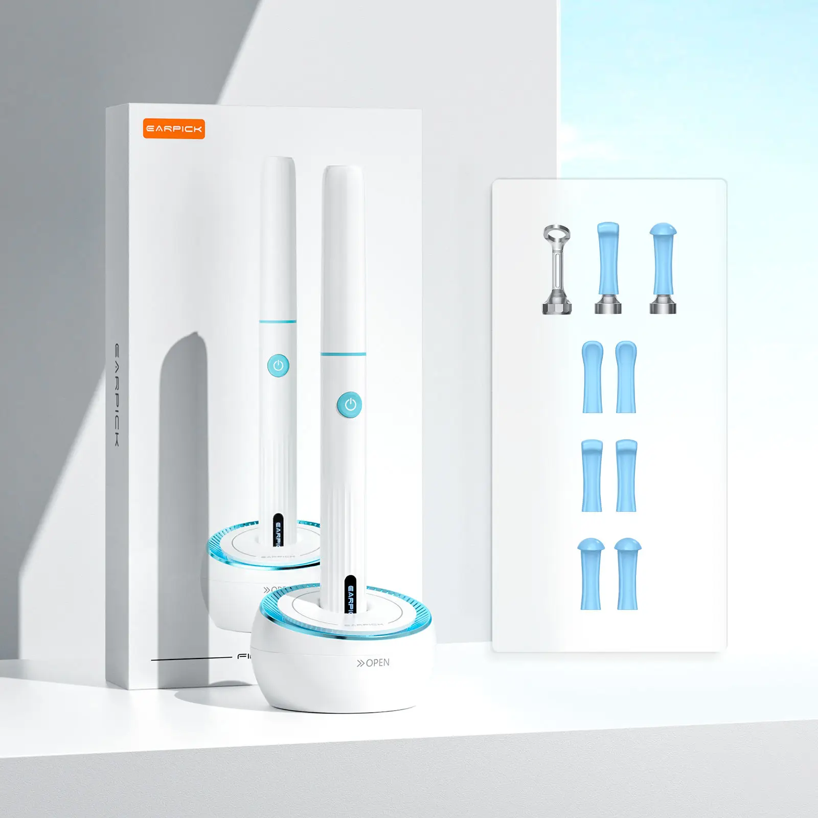 Smart WIFI Earwax Cleaner Visible Electric Ear Wax Removal with Camera