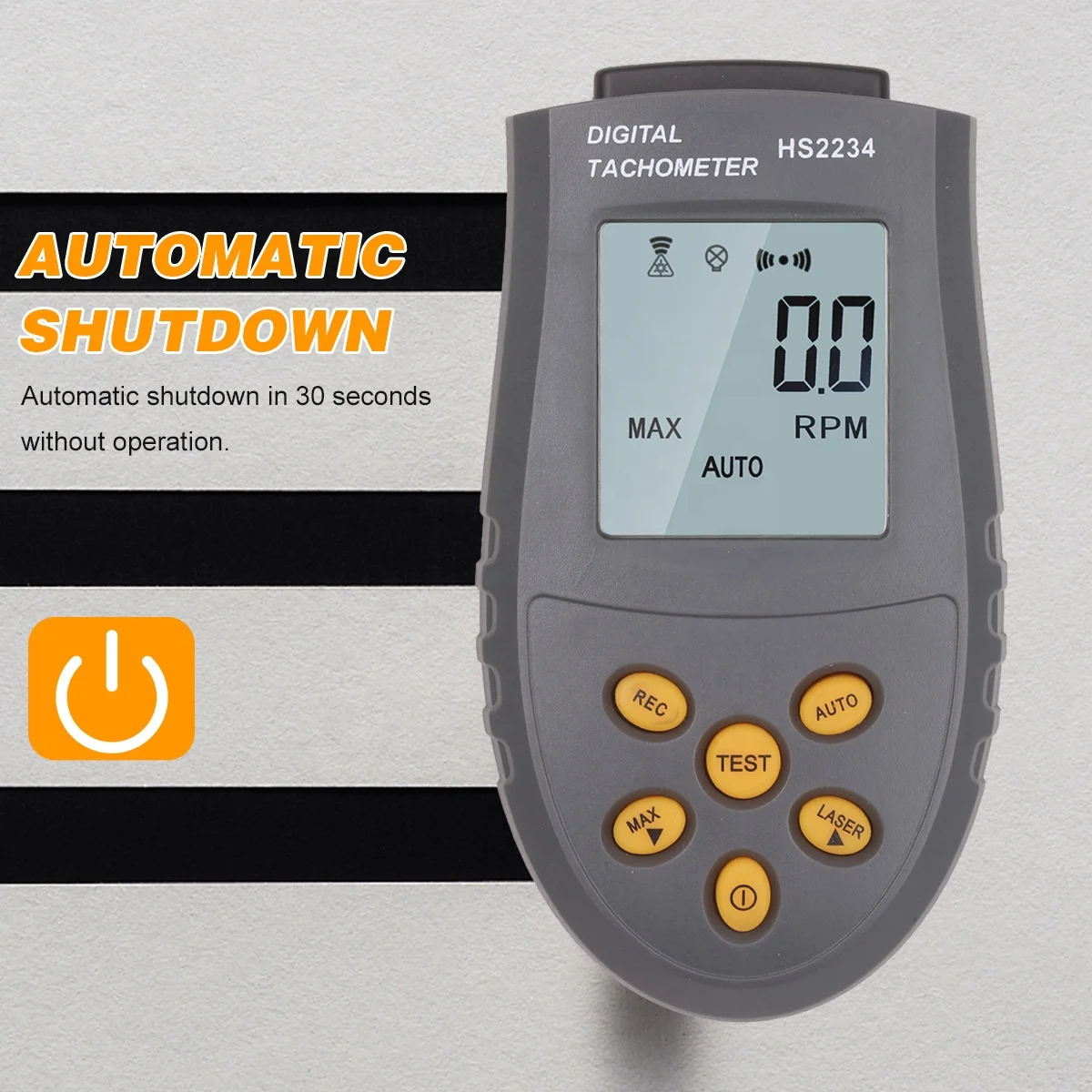 Non-contact Digital laser tachometer Motor tachometer photoelectric tachometer