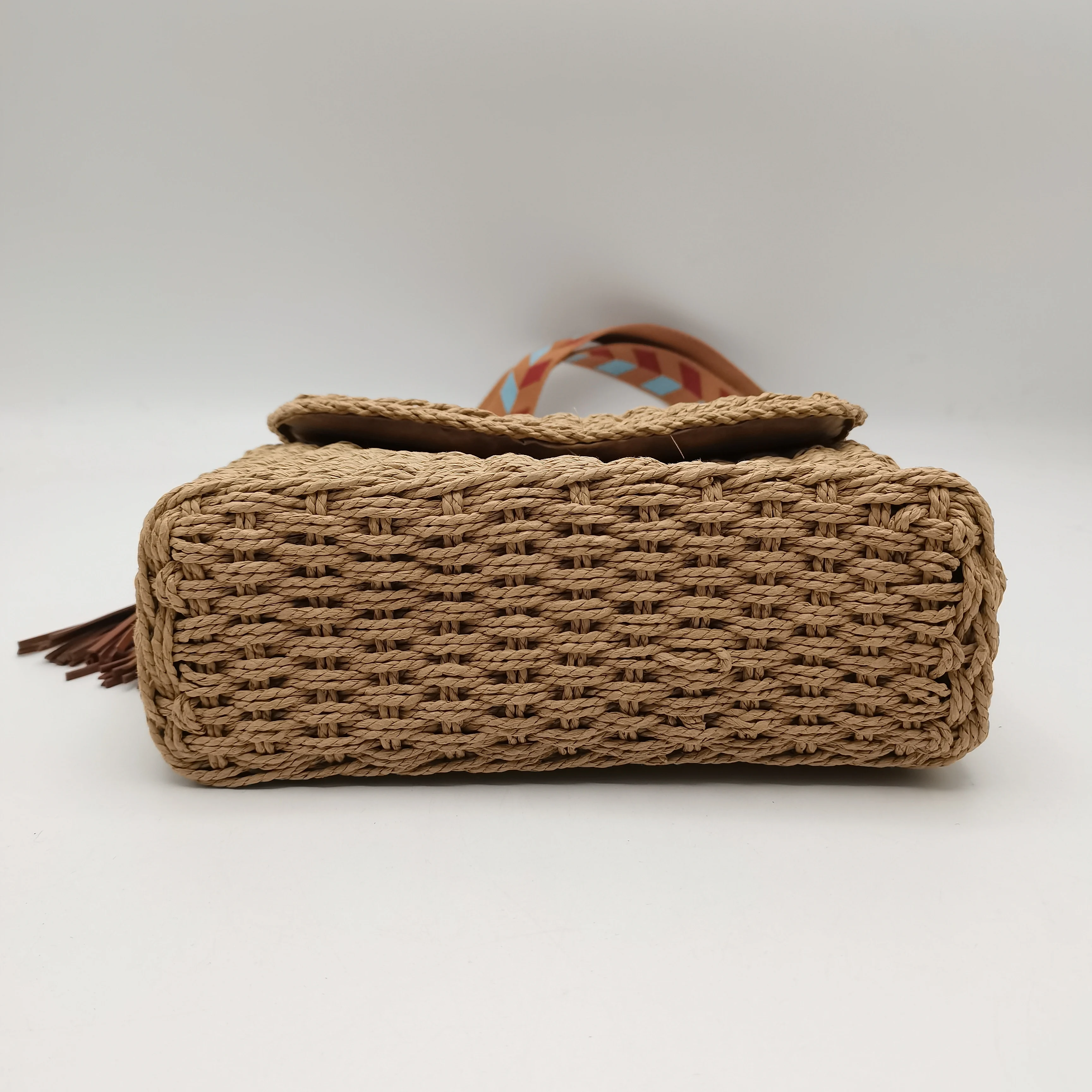 Summer Straw Shoulder Bag Straw Small Clutch Crossbody Bags Handmade Envelope Straw Beach bag