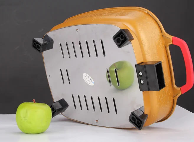 large size die-cast aluminum rectangular electric skillet and deep frying pan