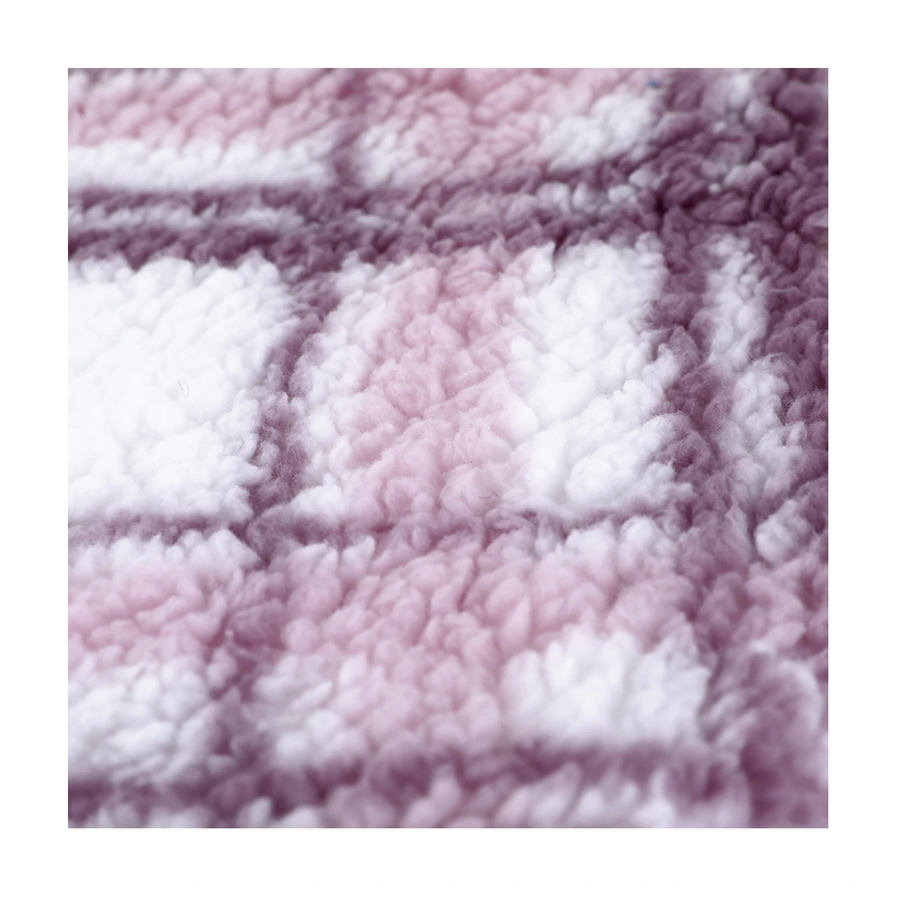 wholesale hot selling Recycled windproof tartan design fleece sherpa fleece fabric 100% polyester fabric for coat