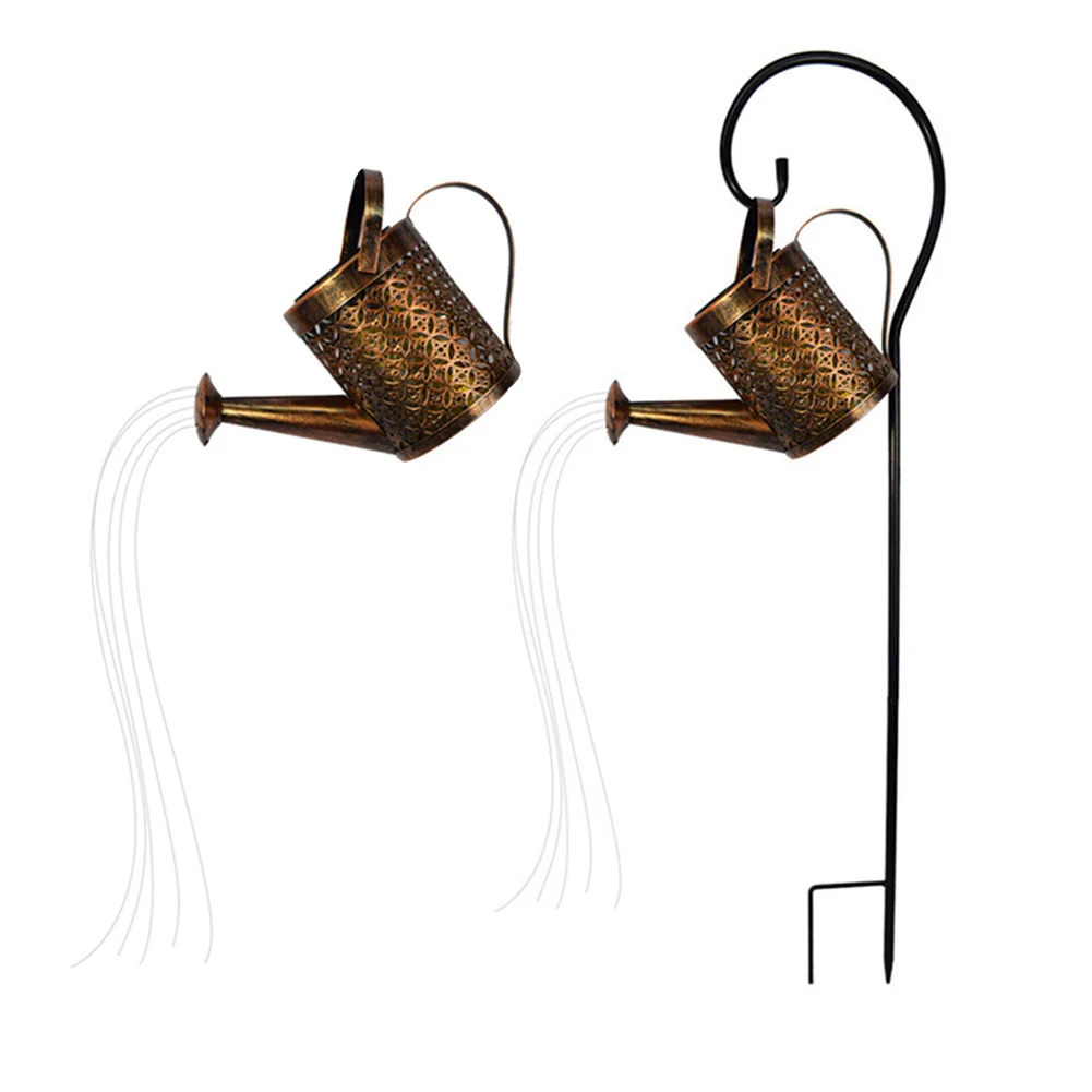 Solar LED Watering Can Light Garden Outdoor Waterproof Landscape Kettle Lighting Waterproof Solar Lawn Stake Lamp