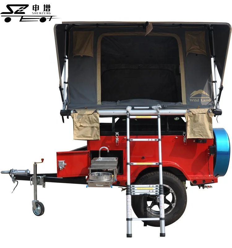 Small of Road Car Trailer Camper Travel With Kitchen