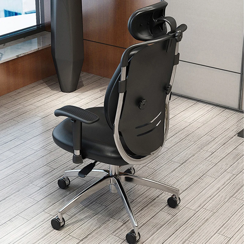 Domi J Leather ABS Executive Conference Home Office Chairs Furniture Customized Metal Office Chair