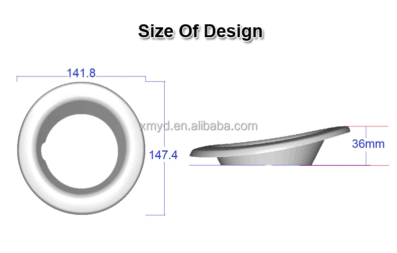 Factory Custom Car Parts ABS Plastic Car Front Fog Lamp Cover Chrome Car Light Frames