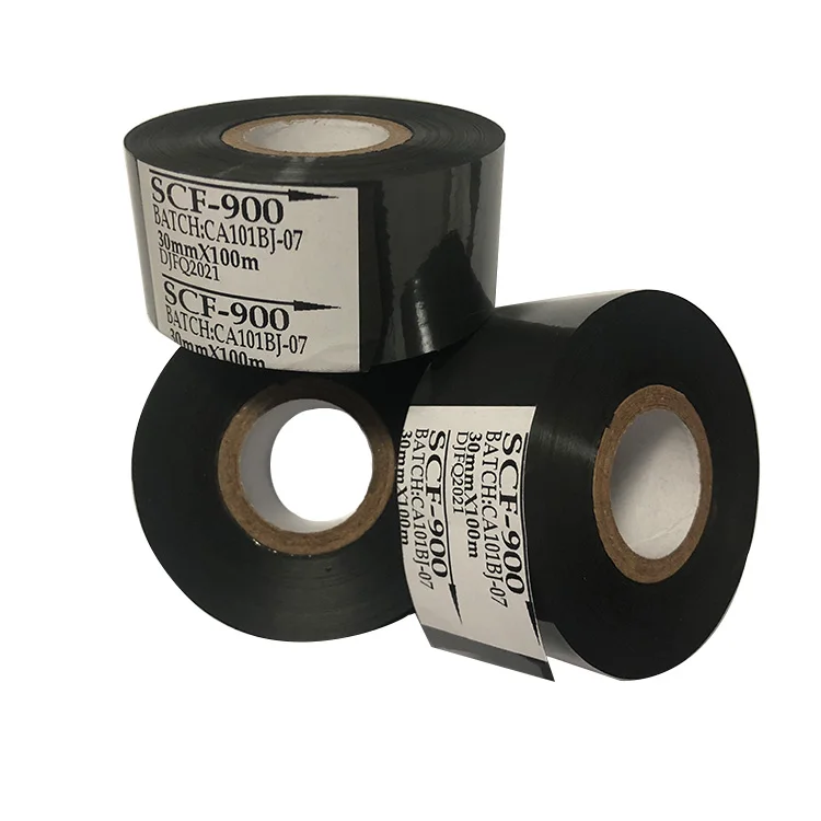 customized different size hot coding foil ink ribbon black white color hot stamping machine coding foil with good price