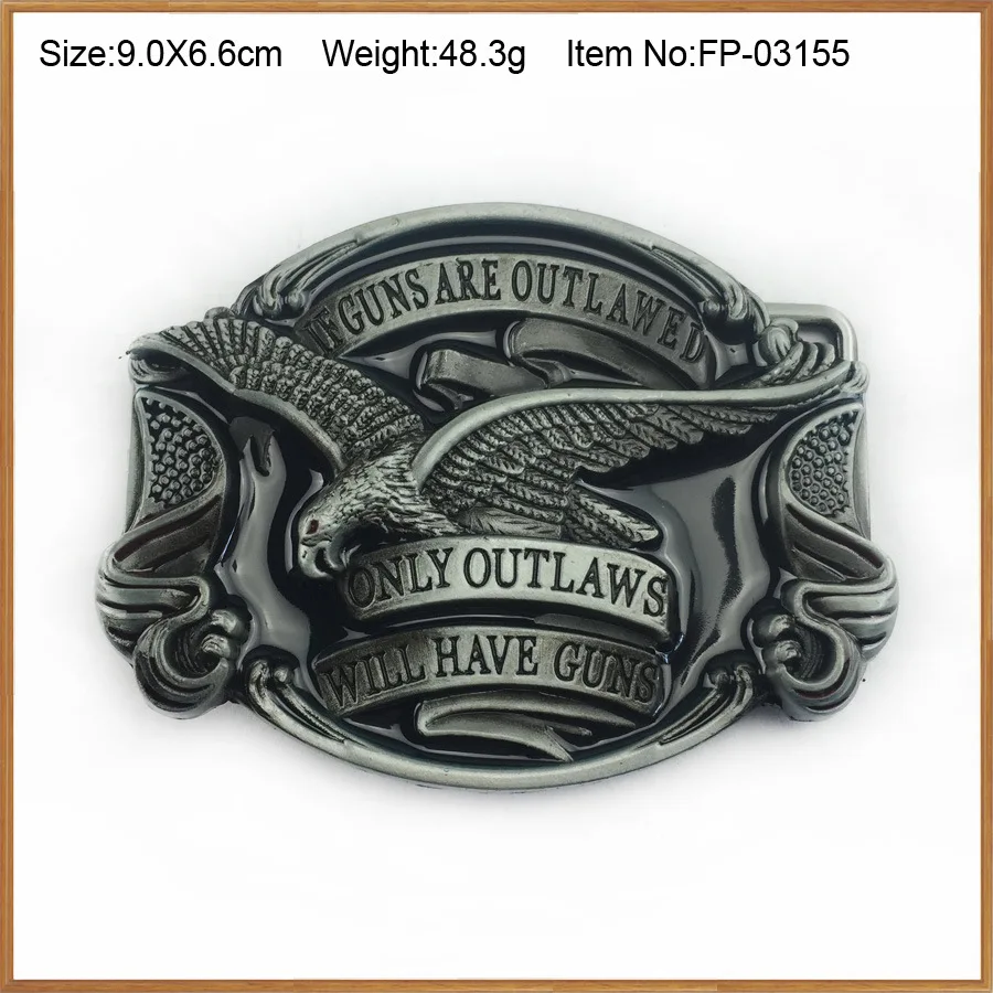 Zinc Alloy Eagle Belt Vintage Casual Western Denim Metal Belt buckle