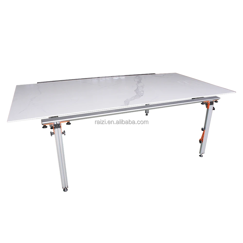 Raizi Large Format Tile Cutting Work Table Folding Workbench Adjustable Workbench 180cm*140cm*70cm