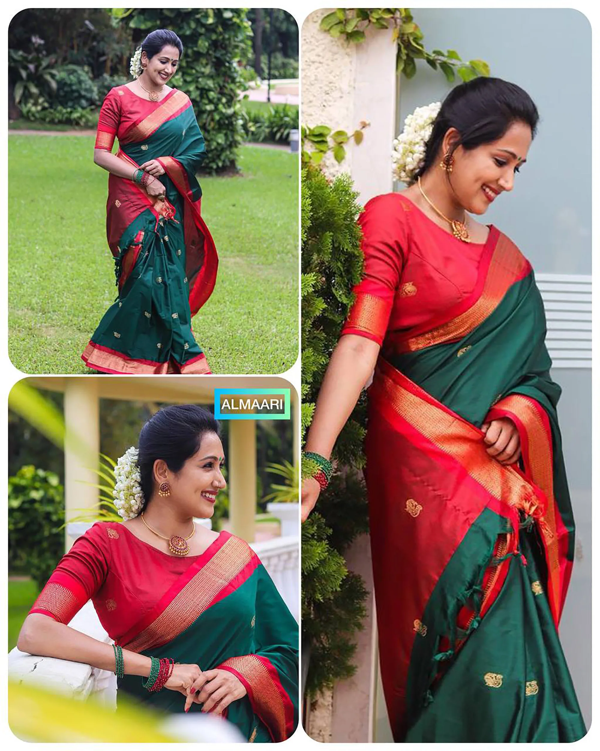 Indian Beautiful Banarasi Soft Silk Saree Pure Banarasi Golden Zari Weaving Work With Blouse Pieces Traditional Wear Saree