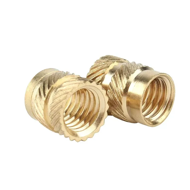M2/M2.5/M3/M4/M5/M6/M8 Brass Insert Nut Insertos Knurling Copper Knukles Nuts Heat Straight Threaded Knurled Inserti DIN16903
