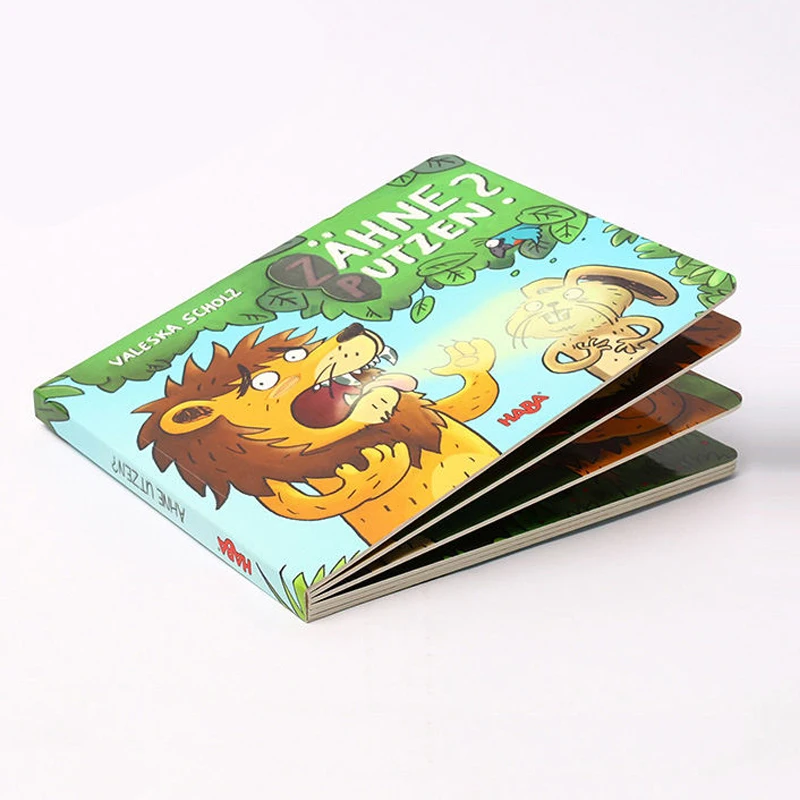 Children Illustration Paper Board Children Story Book Print Full Color Customized Kids Hardcover Board Book Printing