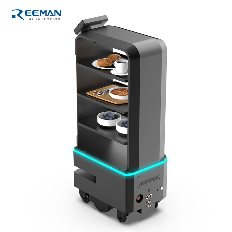Hot Selling Products Driverless Robot Meal Food Delivery Service Machine Autonome Mobile Medical Delivery Food Robot