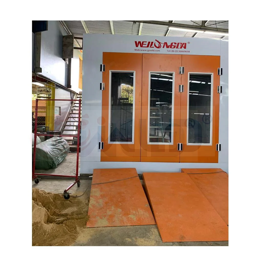 WLD9000 CE approved Car spraying booth with direct drive motor fan