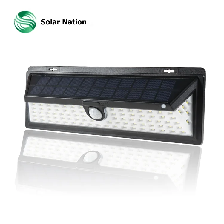 Новинка 90 светодиодов наружное настенное освещение датчик движения лампы Solares 270 градусов IP65 водонепроницаемый настенный светильник с солнечным датчиком
