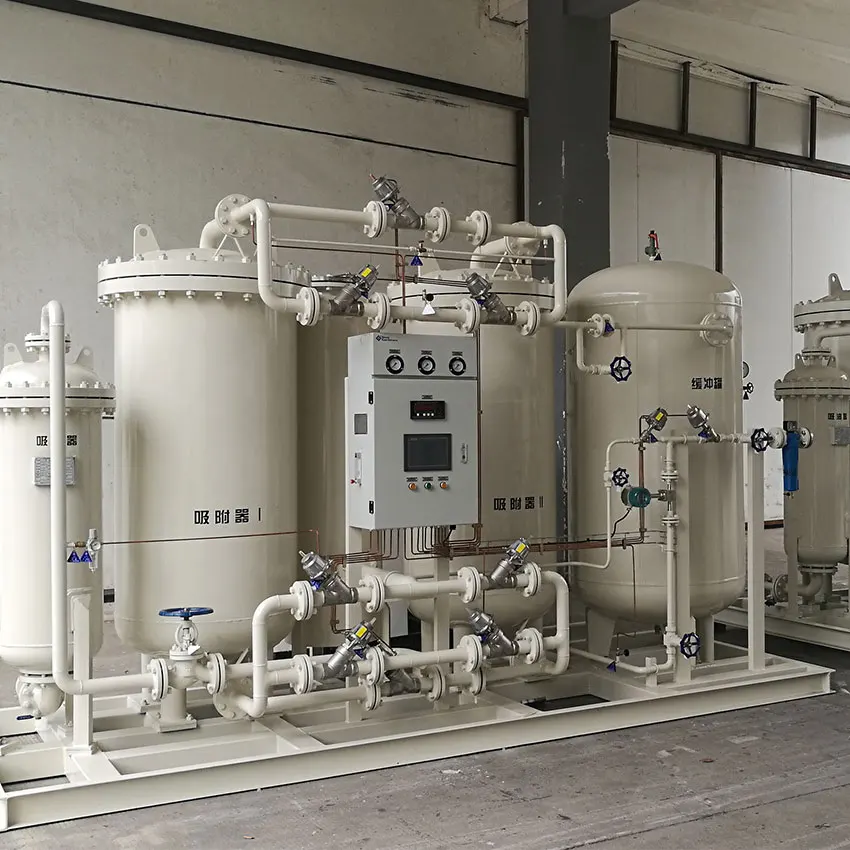 CE ISO Certified High Purity PSA N2 Nitrogen Gas Generator Energy-Saving Manufacturing Plant Use Air Compressor Motor