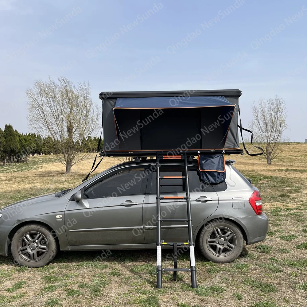 Customized  Waterproof  Roof Top Tent Lightweight Adventure Outdoor 2-3 Person Roof Tent Escape Aluminum Car Roof Top Tent box