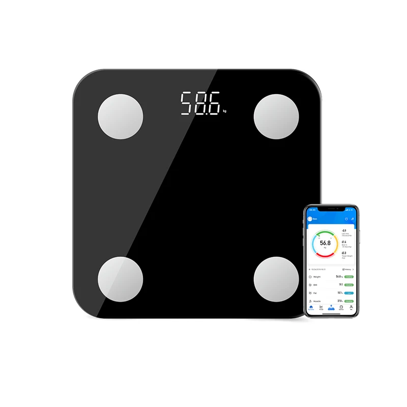 Wholesale Wireless APP Body Weight Smart Bmi Scale Digital Bathorrom Home Use Fat Analyzer Scales