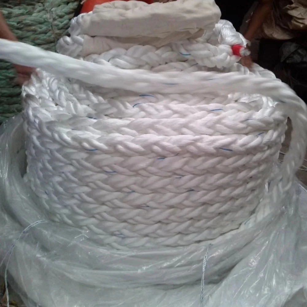 3,8,12 strand twisted/plaited/braided mooring/marine plastic pp/nylon/polyester rope