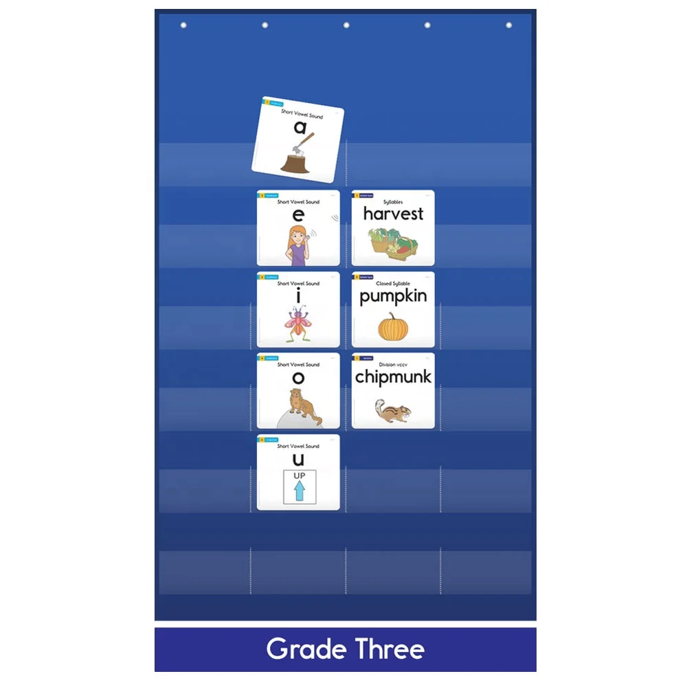 Wholesale Custom Baby Kids Learning Letters Pocket Chart For Classroom