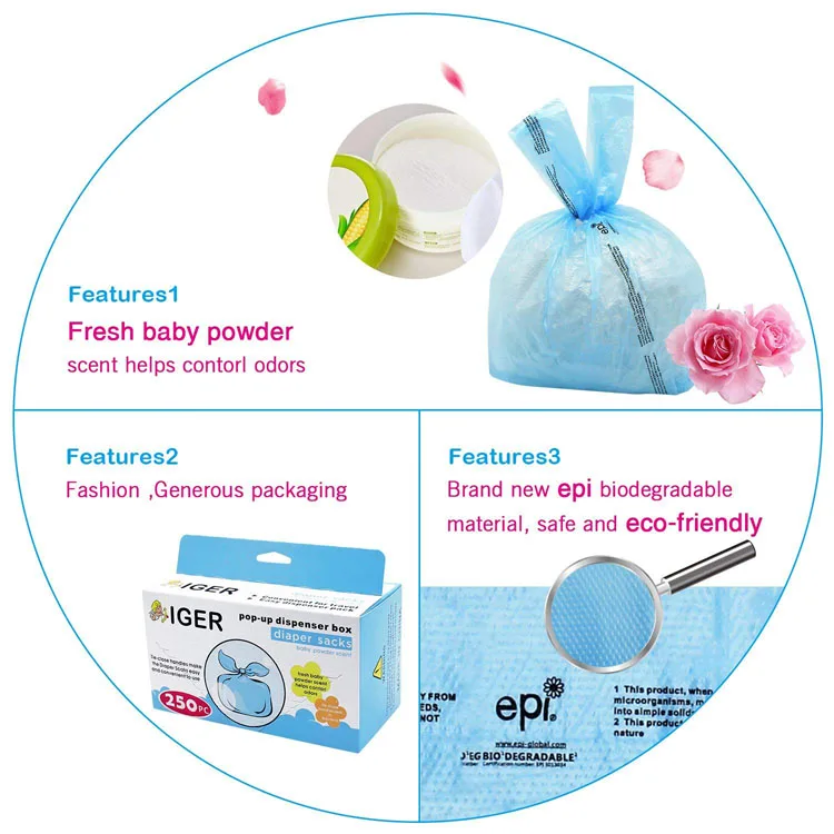 
Custom printed corn starch biodegradable bags bio PLA organic plastic wasted bag 