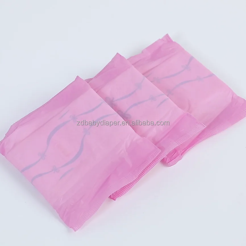 Breathable Disposable Cotton Ladies Sanitary napkin with Blue chip Hotsale in Sudan