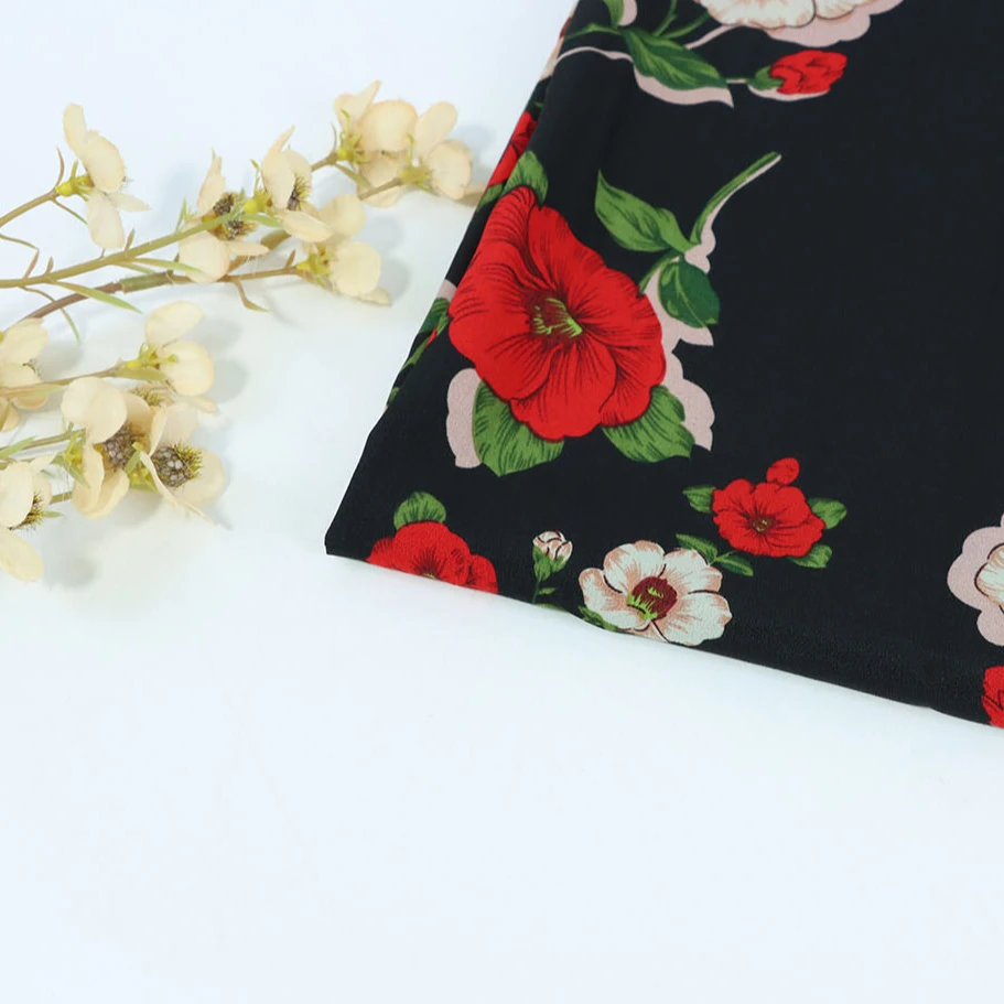 Crepe de chine, the most popular polyester fabric in 2022, is used for dresses