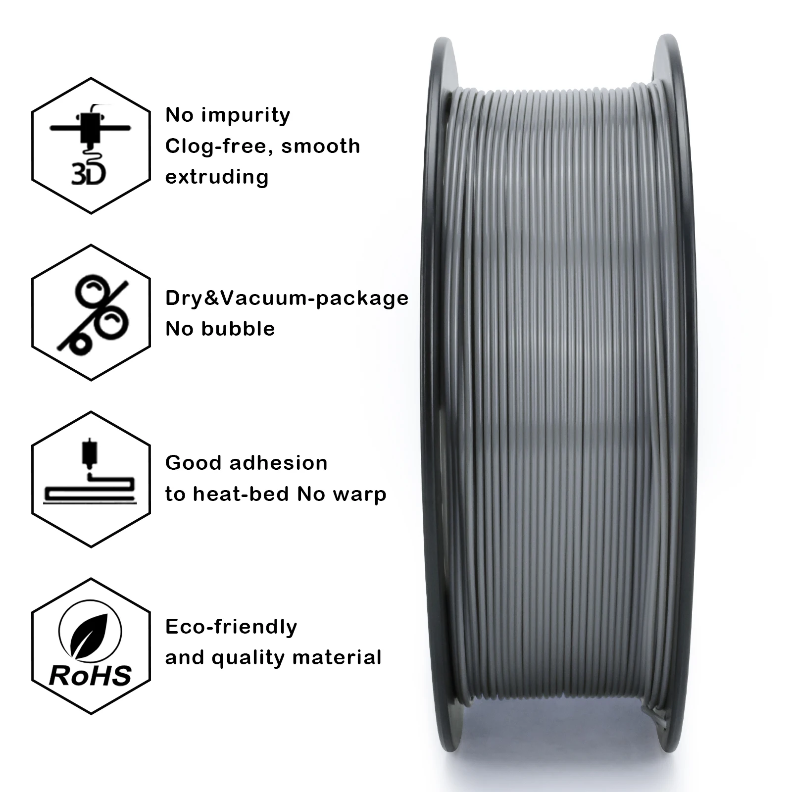 3d Printing Pla Filament 1.75mm PETG Filament 1kg (2.2lbs) Plastic Spool Petg Filament