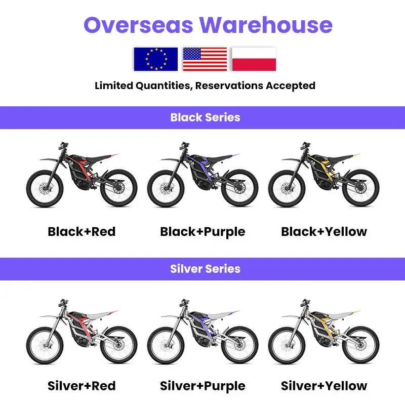 72V 8000W Top Speed 85Km/H motorcycle 120km Range Electric Dirt Bikes Electric Sport Motorcycle For Motocross