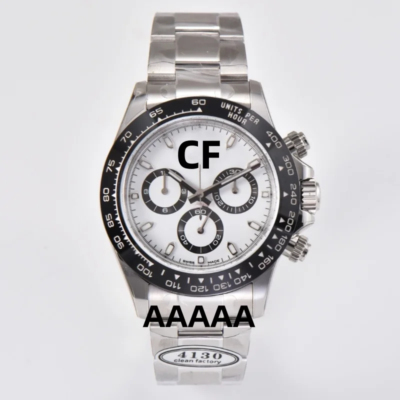 Настоящая чистая фабрика V3 116500 panda day-tonaes часы 4130/4131 хронограф с автоматизацией движения для часов rolexes