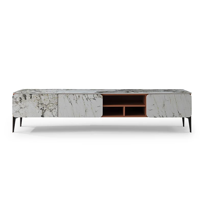MDF Modern Style TV Unit Stand Cabinets TV Stand and Coffee Table Set with Storage Drawer for Living room furniture